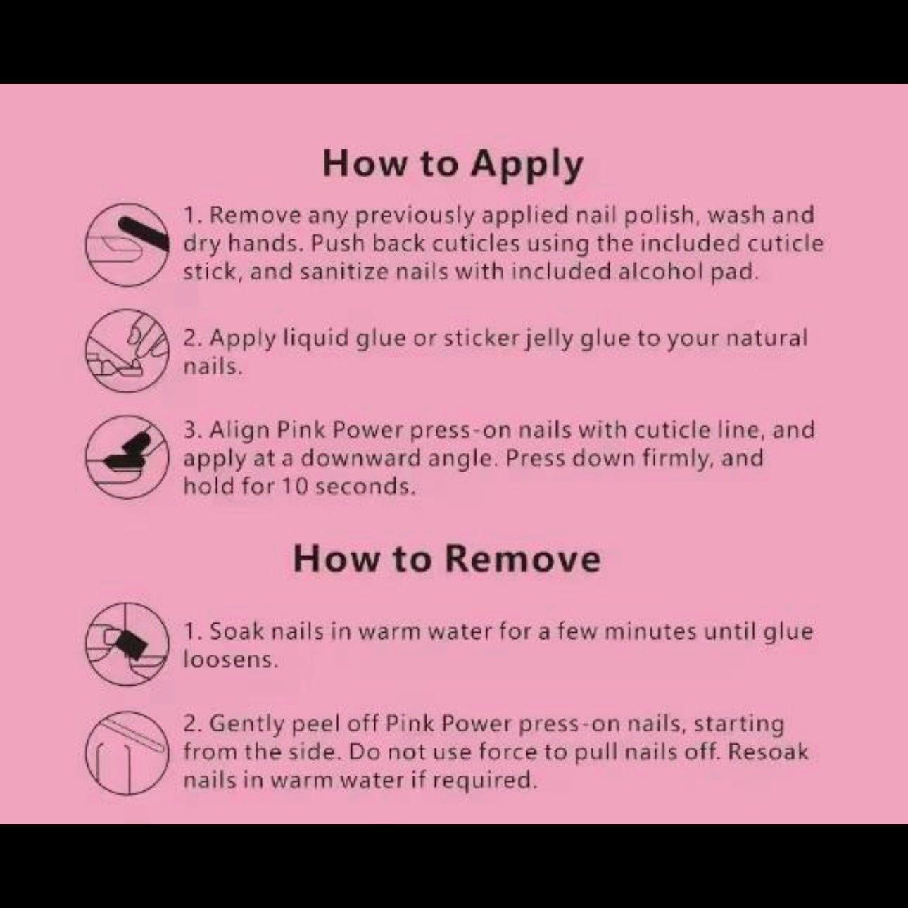 Pink Power Press on Nails- Nude Princess Eye Short