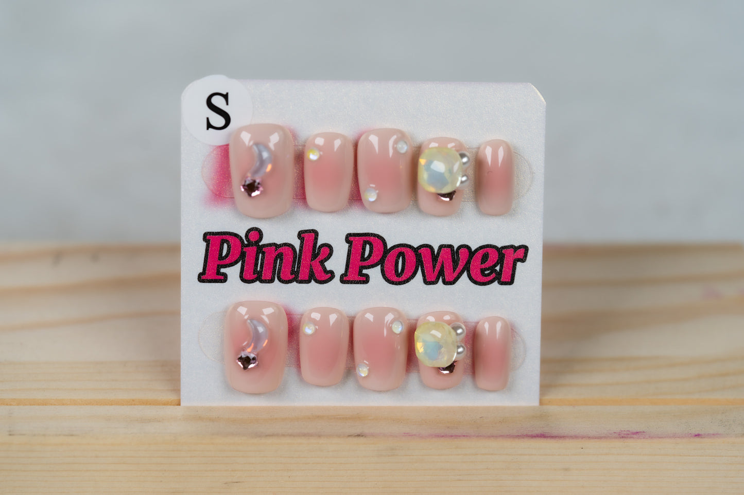 Pink Power Press on Nails- Luna's Tear