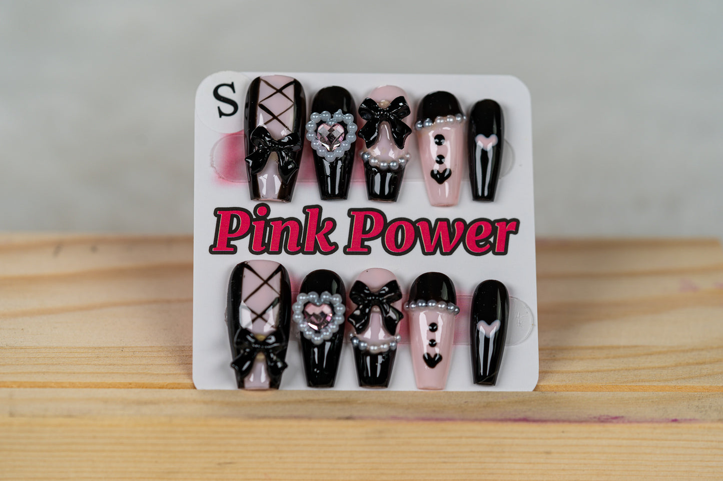 Pink Power Press on Nails- French Maid limited Edition
