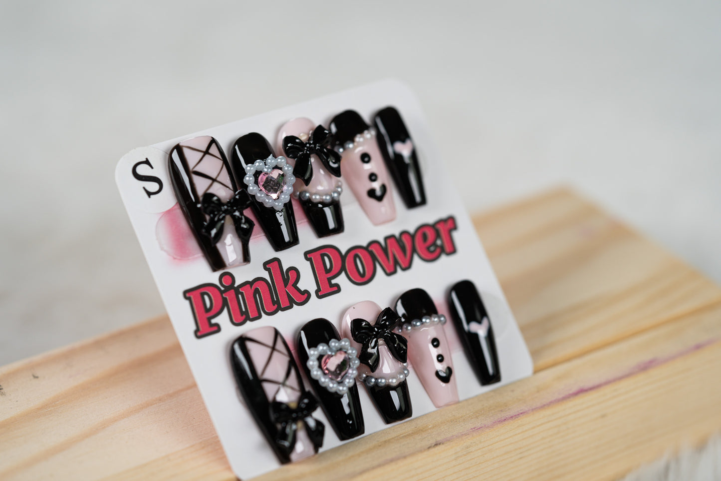 Pink Power Press on Nails- French Maid limited Edition