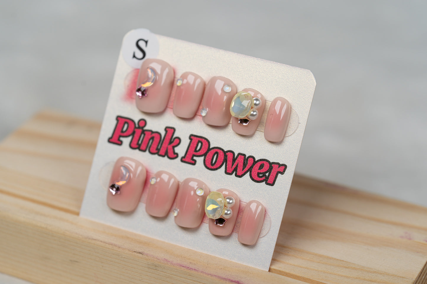 Pink Power Press on Nails- Luna's Tear