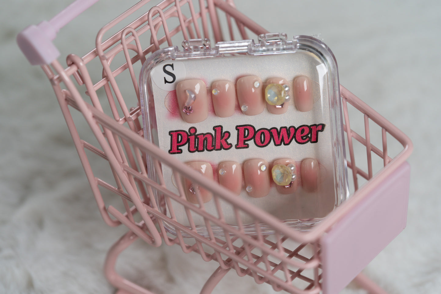 Pink Power Press on Nails- Luna's Tear