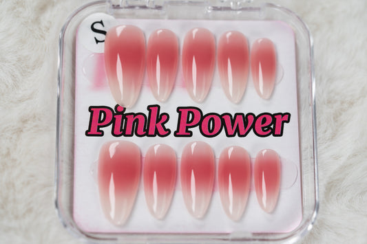 Pink Power Press on Nails- Pink Sand