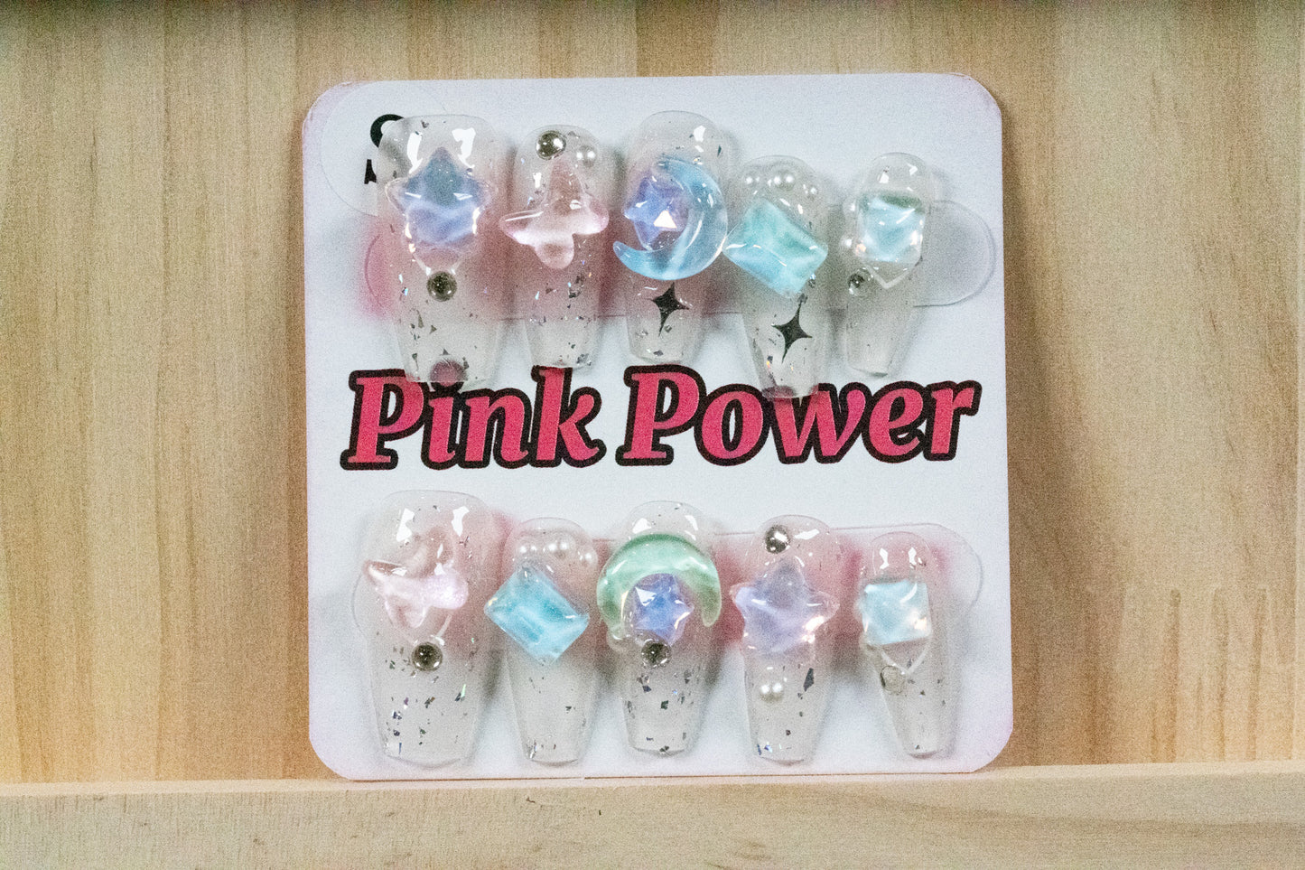 Pink Power Press On Nails- Clear Sailor Moon
