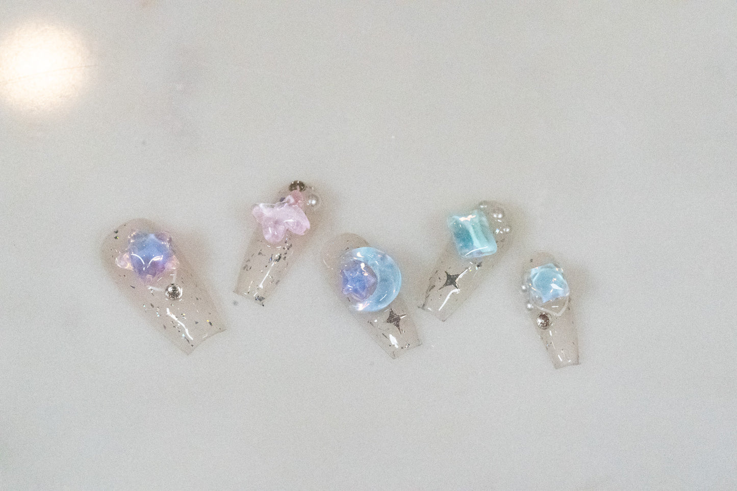 Pink Power Press On Nails- Clear Sailor Moon