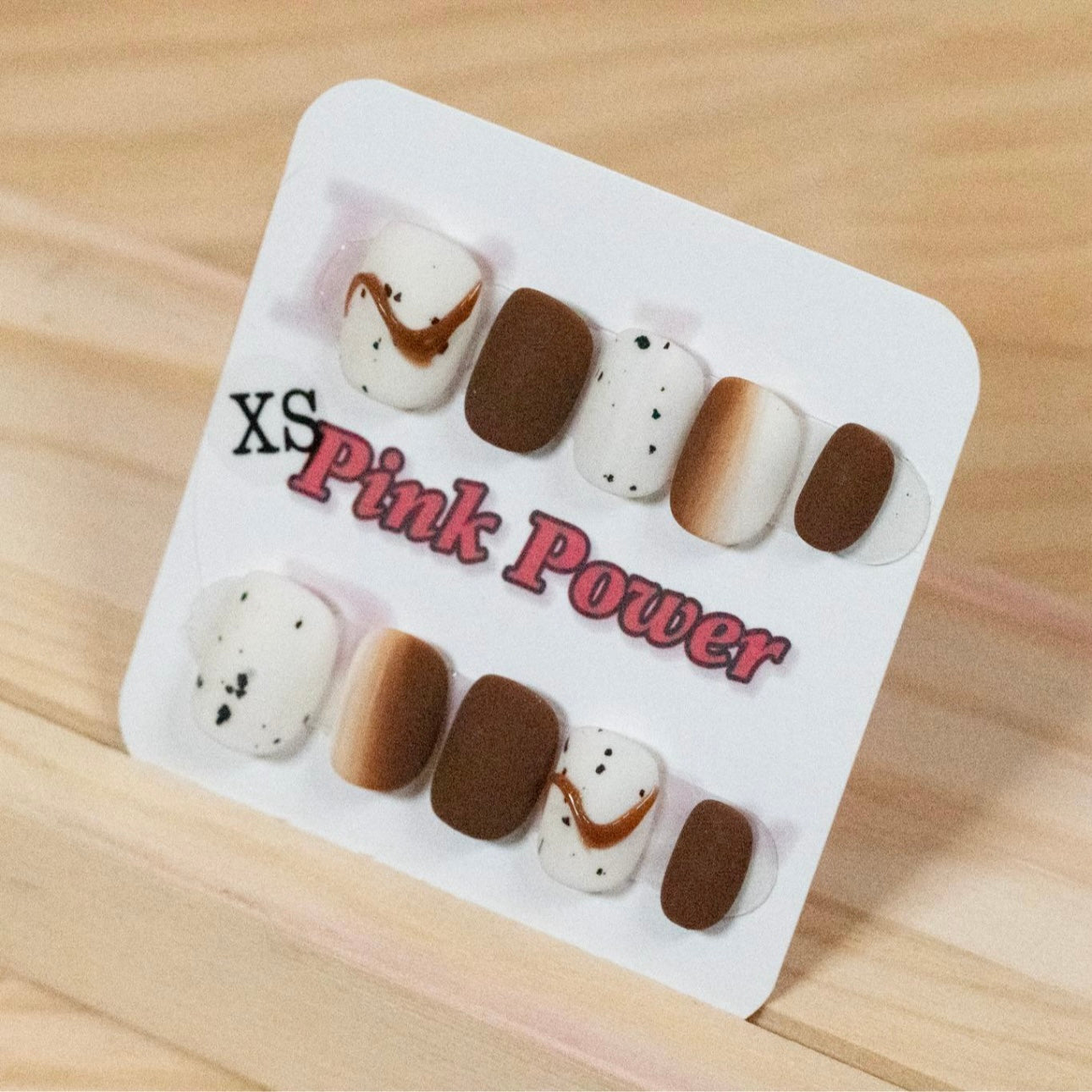 Pink Power Press on Nails- Coffee Time