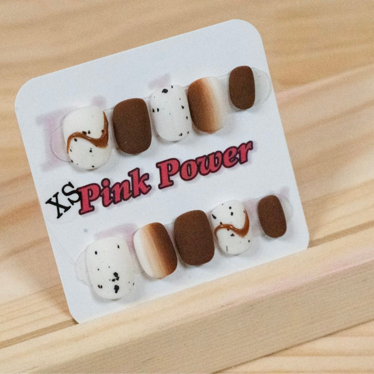 Pink Power Press on Nails- Coffee Time