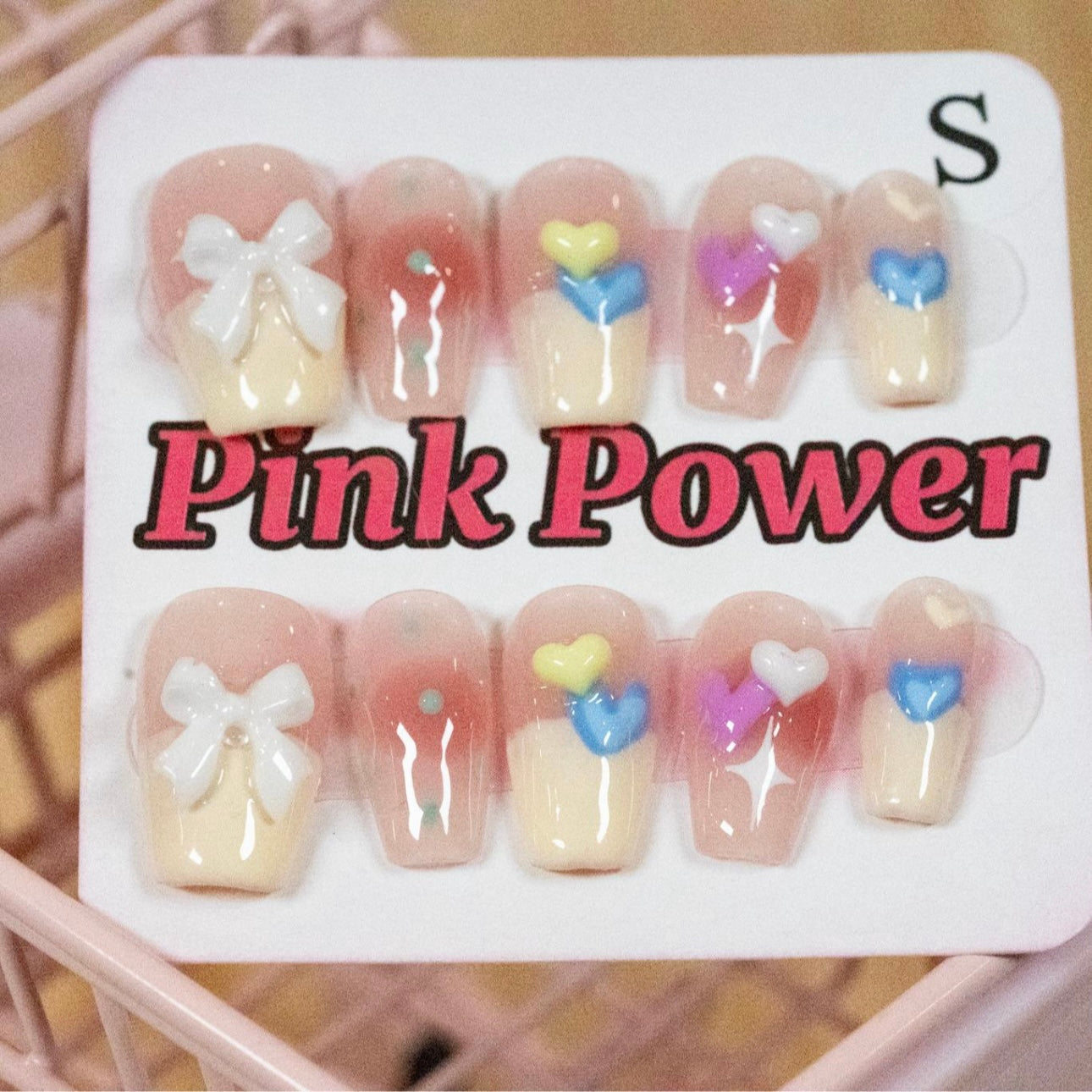 Pink Power Press on Nails- Candy Love