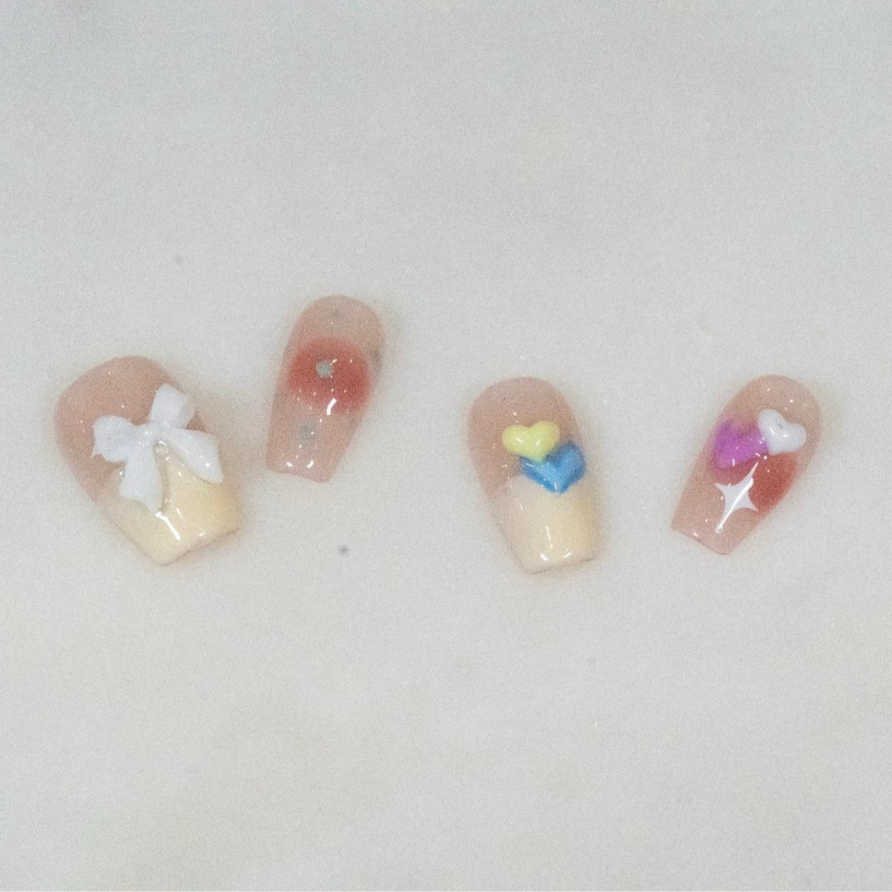 Pink Power Press on Nails- Candy Love