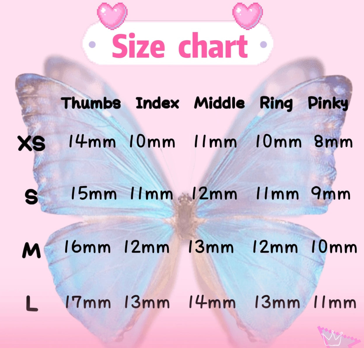 Pink Power Press on Nails- Pink Shades with Star