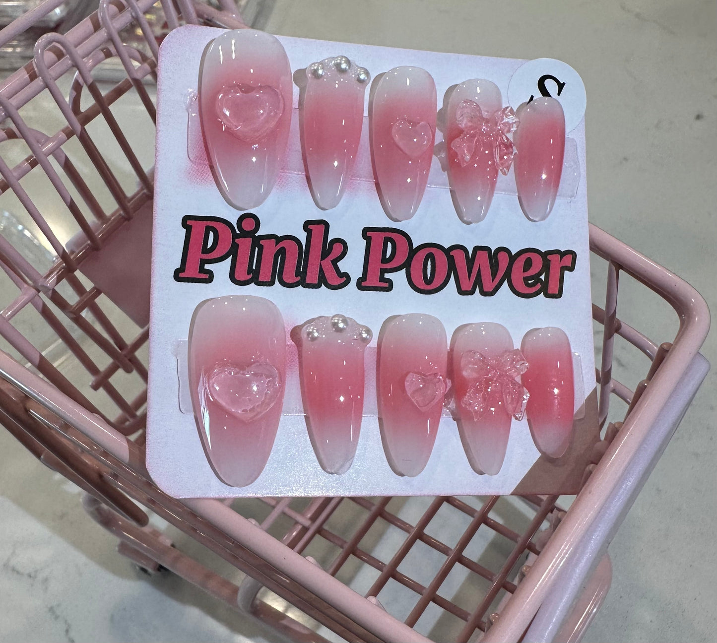 Pink Power Press on Nails- Jelly Pink