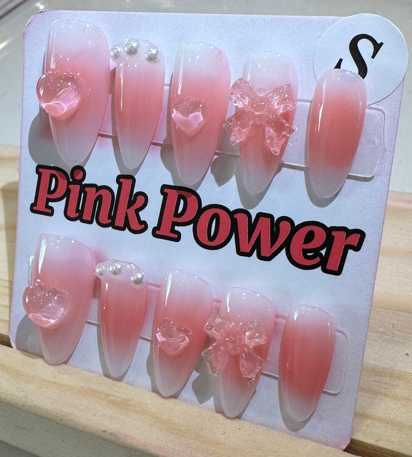 Pink Power Press on Nails- Jelly Pink